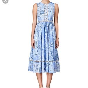 Cynthia Rowley paisley floral midi dress